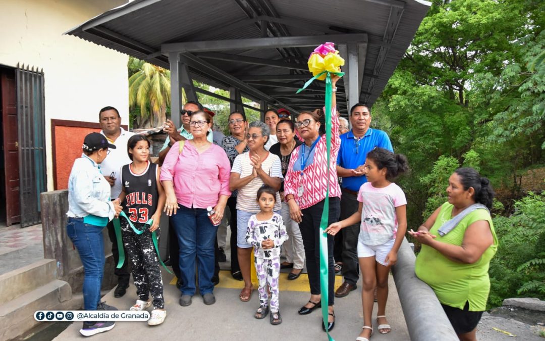 Alcaldía de Granada, inaugura proyecto de mejoramiento del Puente La Gaviota.